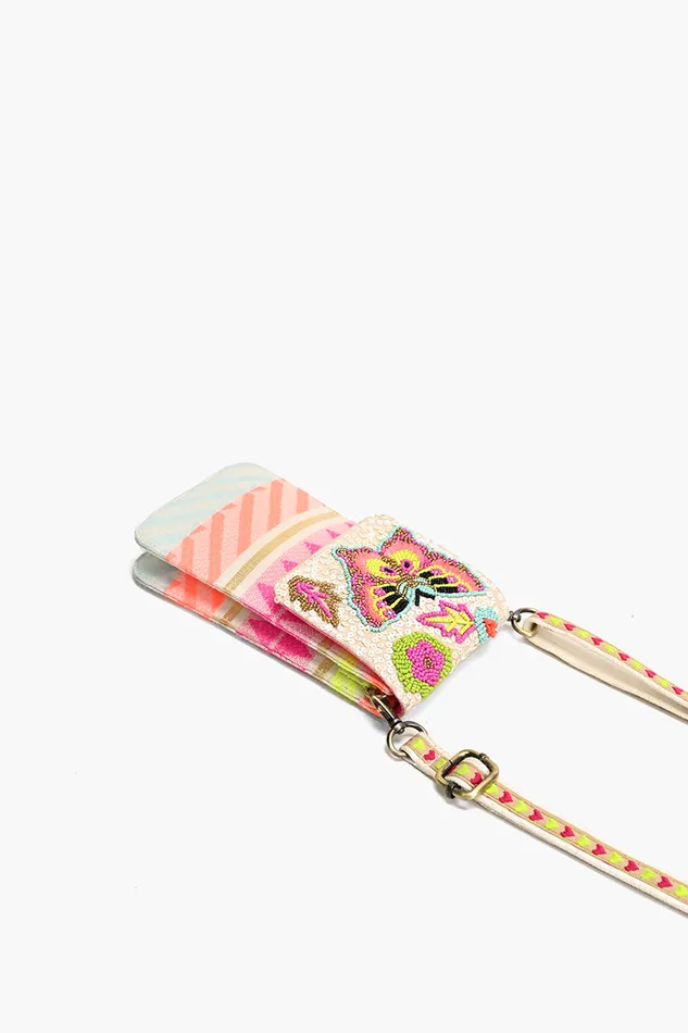 Crossbody Bags Women America and Beyond Butterfly Kaleidoscope Cellphone Bag