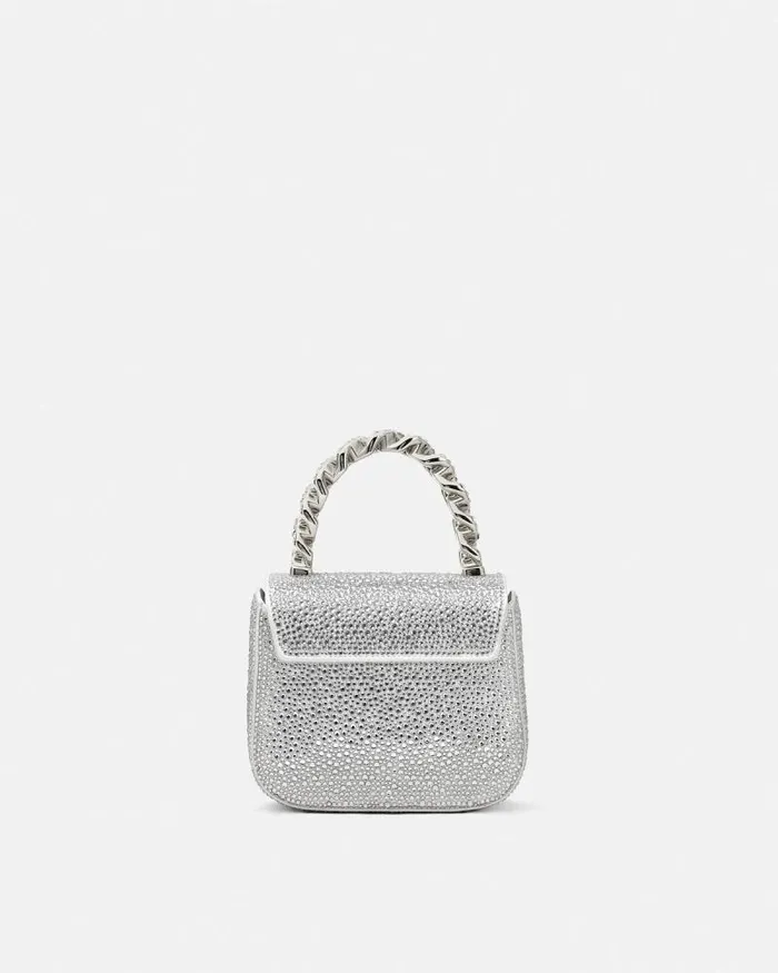 Crystal La Medusa Mini Bag White Women Versace Top Handle