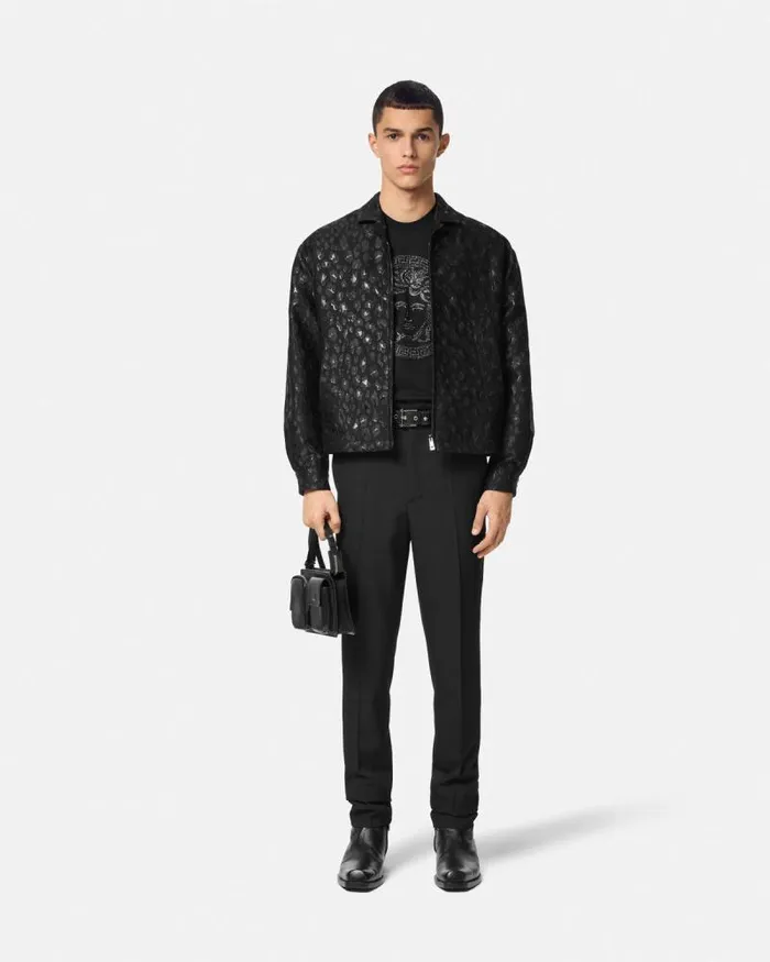 Crystal Medusa TShirt Black Men Versace TShirts and Polos