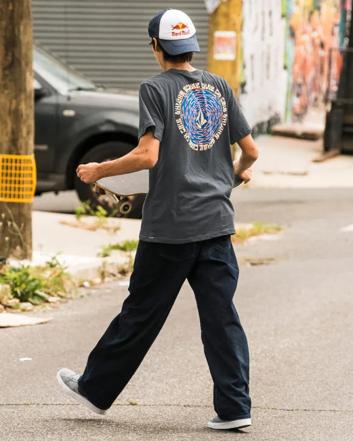 Cylinderz Short Sleeve Tee 8211 Stealth Mens Volcom TShirts and Tanks