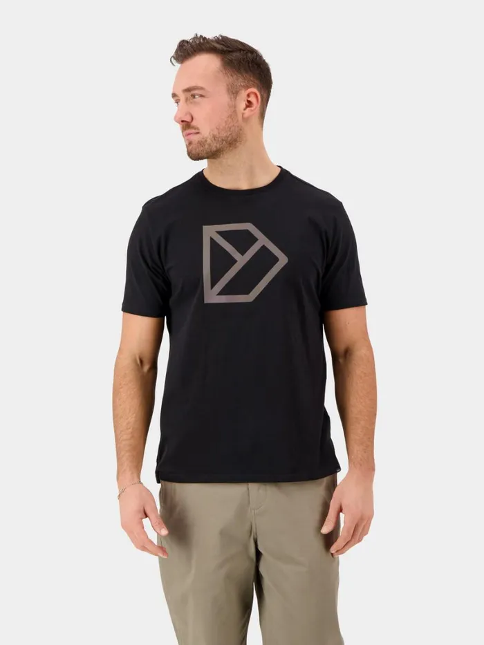 DLogo Printed Tshirt Black Men Didriksons Tshirts and Polos