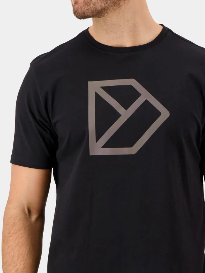DLogo Printed Tshirt Black Men Didriksons Tshirts and Polos DLogo Printed Tshirt Black Men Didriksons Tshirts and Polos