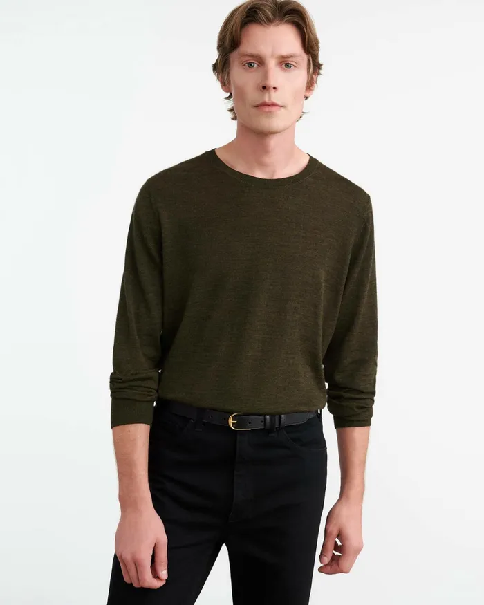 DAWSON SWEATER Forest Green Men Nili Lotan Sweaters