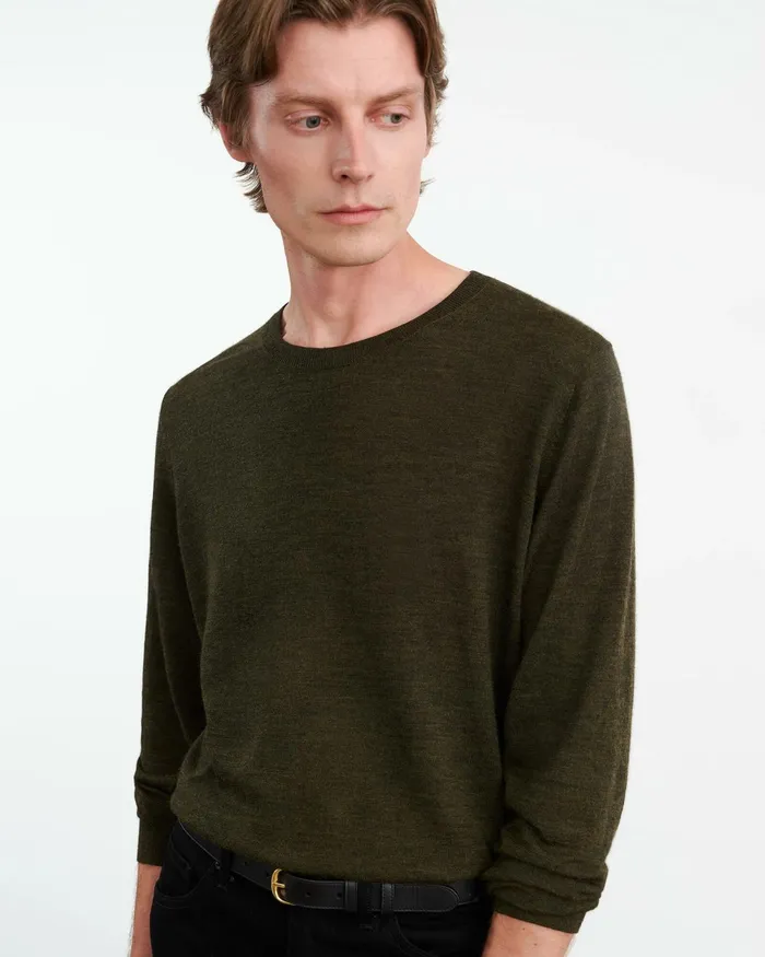 DAWSON SWEATER Forest Green Men Nili Lotan Sweaters