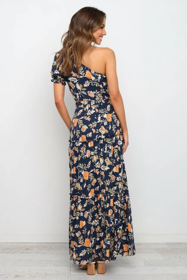 Deaville Skirt Navy Women Skirts Petal and Pup
