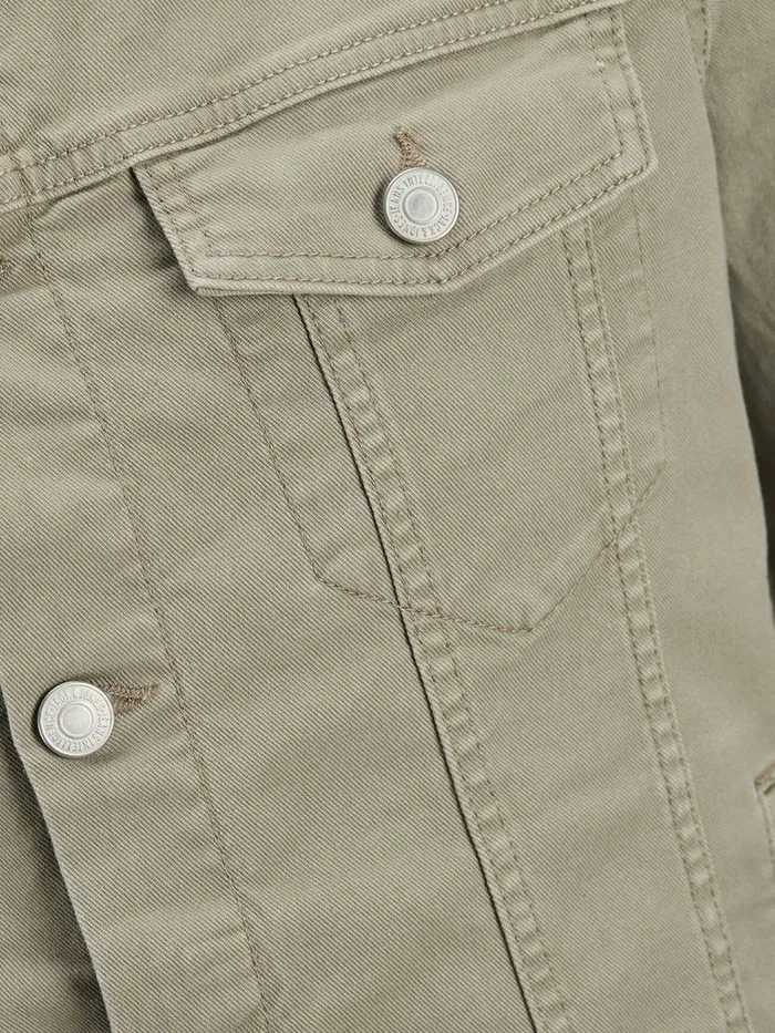 Denim Jackets JACK and JONES Mens ALVIN AKM 528 STS DENIM JACKET Green Aluminum