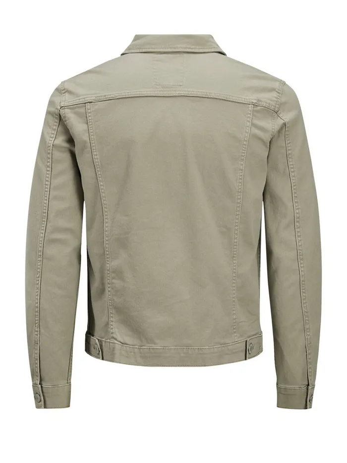 Denim Jackets JACK and JONES Mens ALVIN AKM 528 STS DENIM JACKET Green Aluminum
