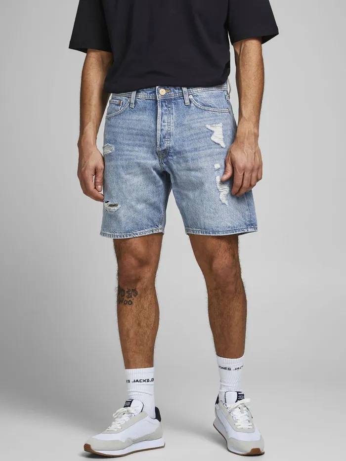 Denim Shorts JACK and JONES Mens CHRIS ORIGINAL AM 764 DENIM SHORTS Blue Blue Denim Gift Ideas Denim Shorts JACK and JONES Mens CHRIS ORIGINAL AM 764 DENIM SHORTS Blue Blue Denim Gift Ideas
