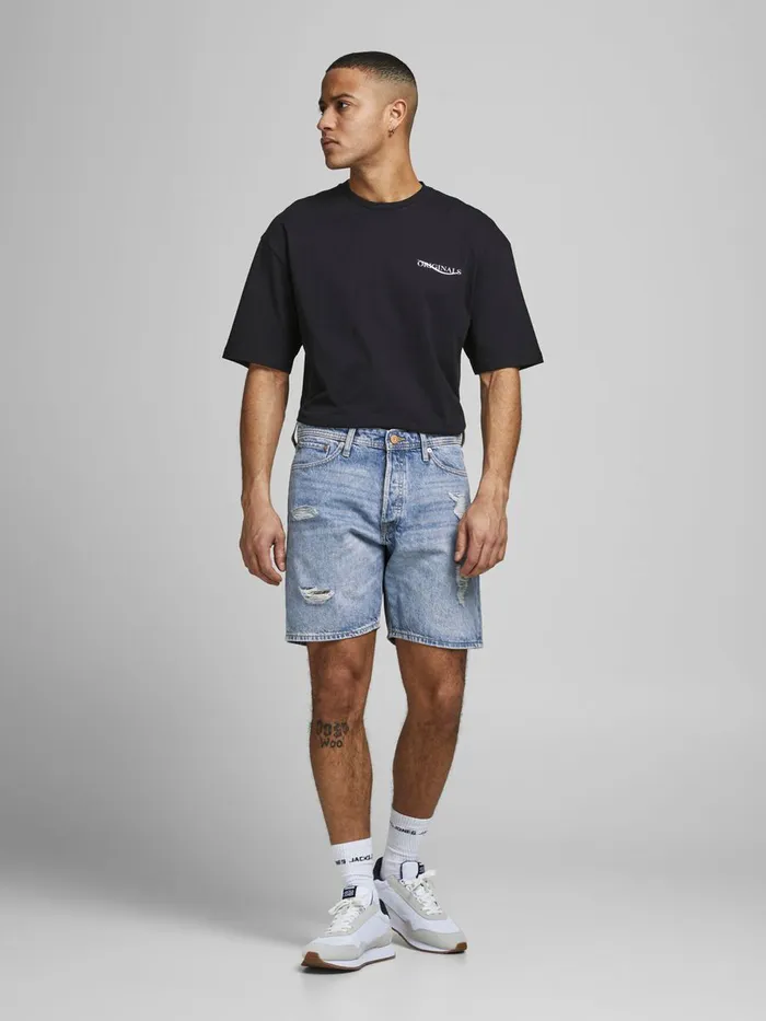 Denim Shorts JACK and JONES Mens CHRIS ORIGINAL AM 764 DENIM SHORTS Blue Blue Denim Gift Ideas