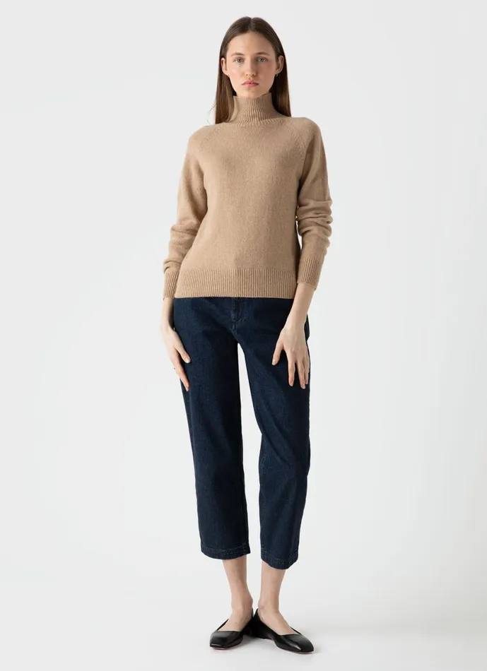 Denim Tapered Trouser Denim Rinse Wash Women SUNSPEL Pants