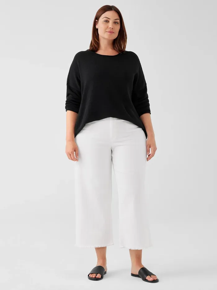 Denim Women Eileen Fisher Organic Cotton Denim Straight Jean White