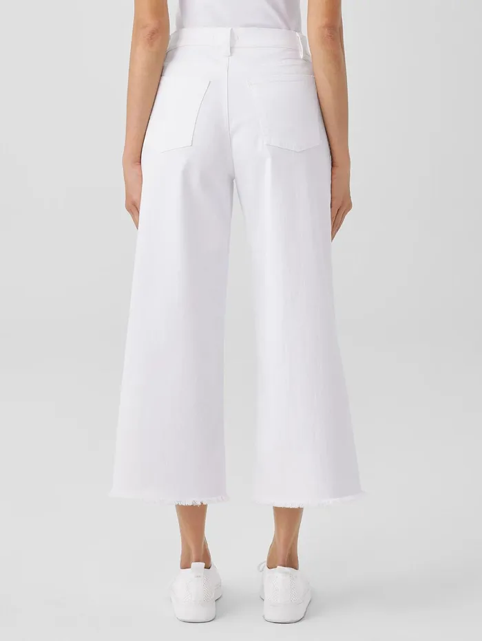 Denim Women Eileen Fisher Organic Cotton Denim WideLeg Jean White