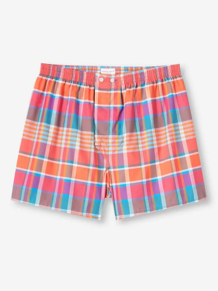 Derek Rose Classic Fit Boxer Shorts Men Classic Fit Boxers Barker 36 Cotton Multi
