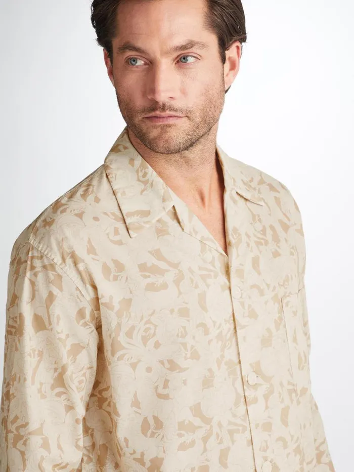 Derek Rose Classic Fit Pajamas Men Classic Fit Pajamas Ledbury 73 Cotton Batiste Sand Derek Rose Classic Fit Pajamas Men Classic Fit Pajamas Ledbury 73 Cotton Batiste Sand