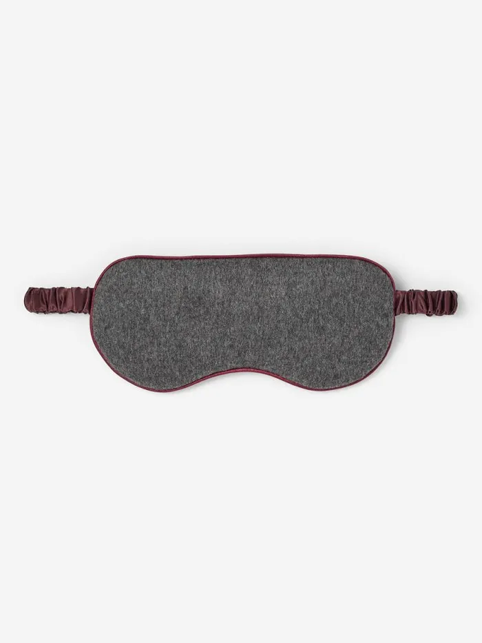 Derek Rose Eye Masks MenWomen Eye Mask Duke Cashmere Charcoal