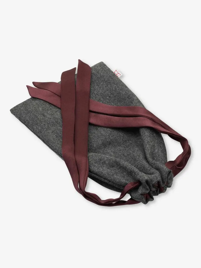 Derek Rose Eye Masks MenWomen Eye Mask Duke Cashmere Charcoal