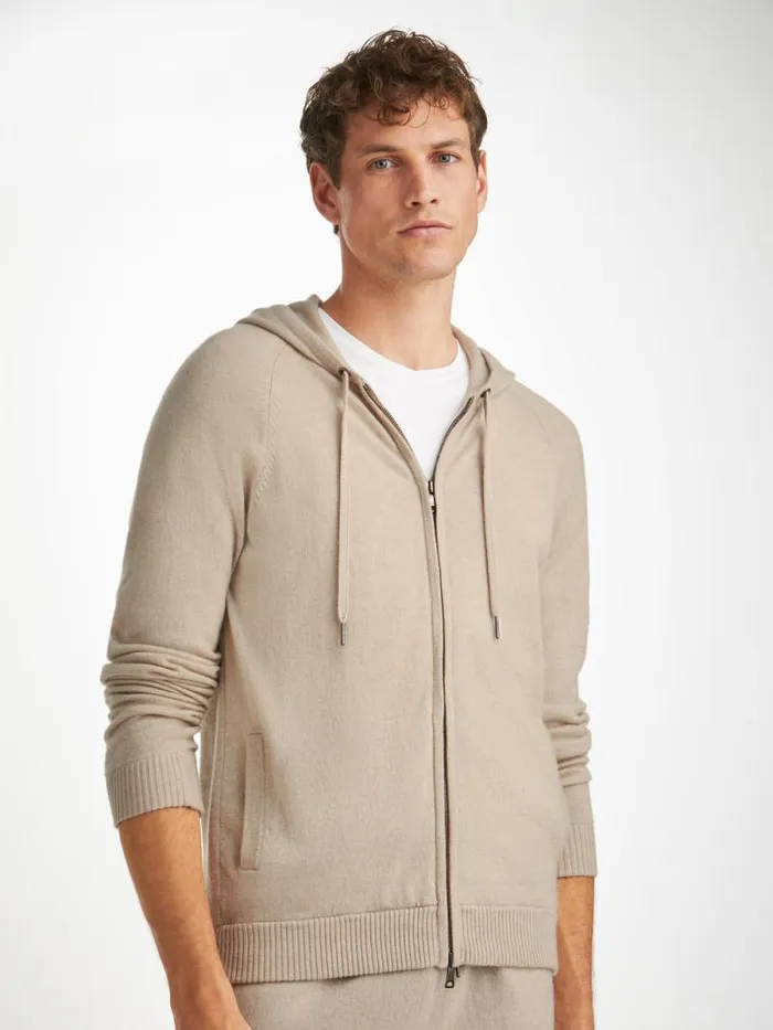 Derek Rose Hooded Tops Men Hoodie Finley Cashmere Oat