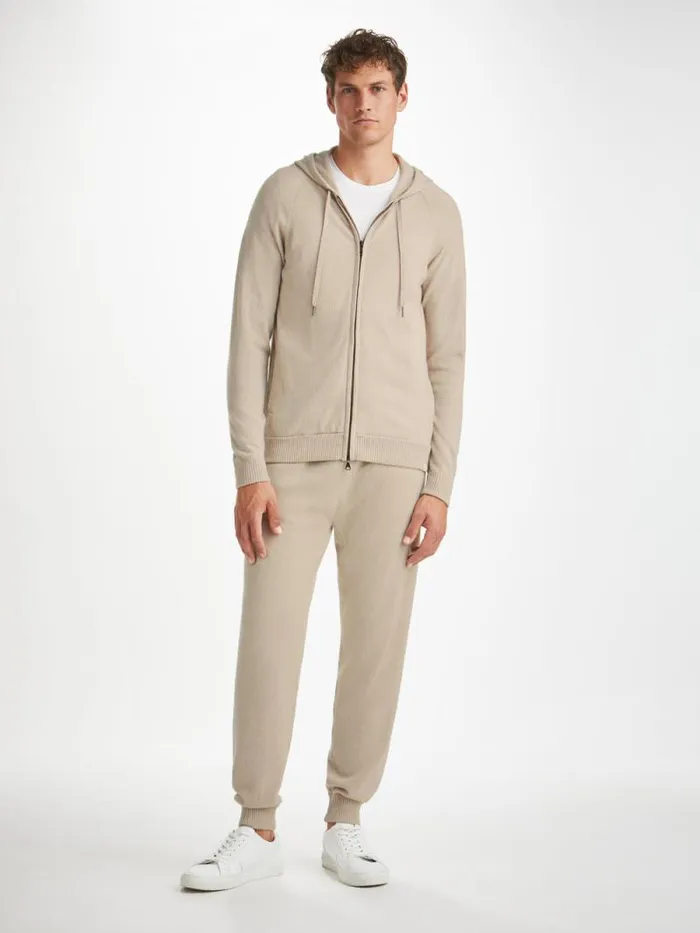 Derek Rose Hooded Tops Men Hoodie Finley Cashmere Oat