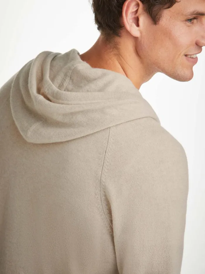 Derek Rose Hooded Tops Men Hoodie Finley Cashmere Oat