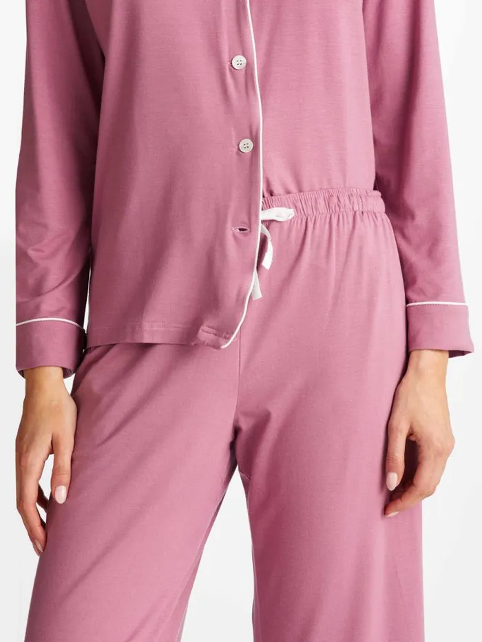 Derek Rose Jersey Pajamas Women Pajamas Lara Micro Modal Stretch Orchid Purple