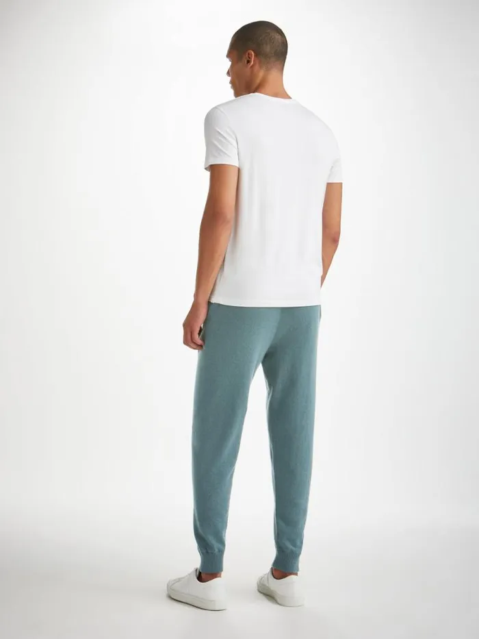 Derek Rose Lounge Pants Men Track Pants Finley Cashmere Teal