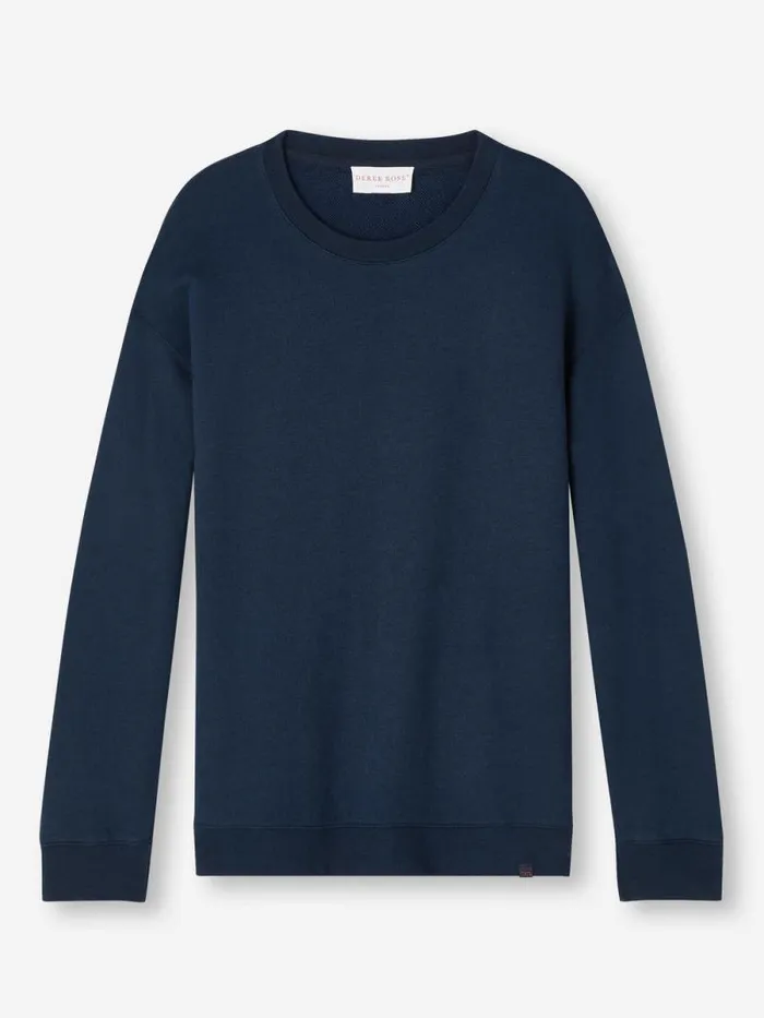 Derek Rose Sweatshirts Women Sweatshirt Quinn Cotton Modal Stretch Navy
