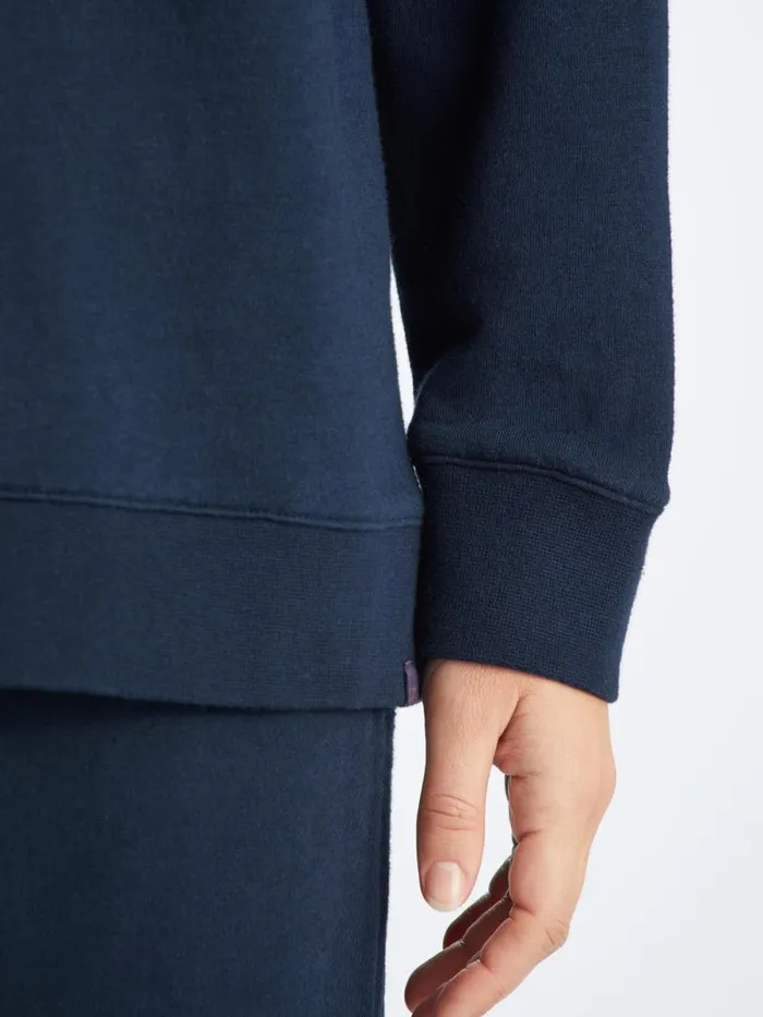 Derek Rose Sweatshirts Women Sweatshirt Quinn Cotton Modal Stretch Navy