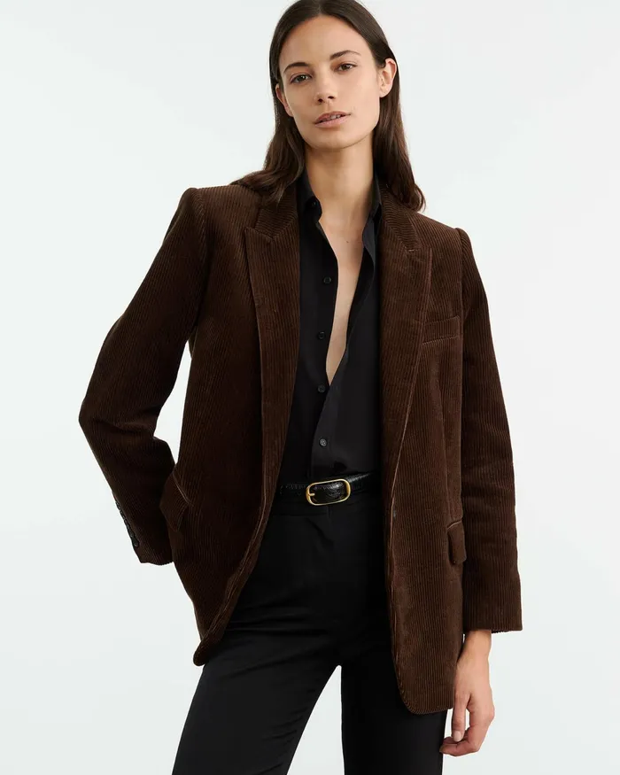 DIANE BLAZER Espresso Women Nili Lotan Jackets and Blazers
