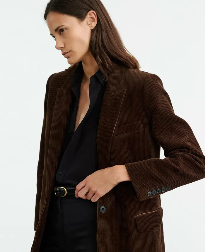 DIANE BLAZER Espresso Women Nili Lotan Jackets and Blazers
