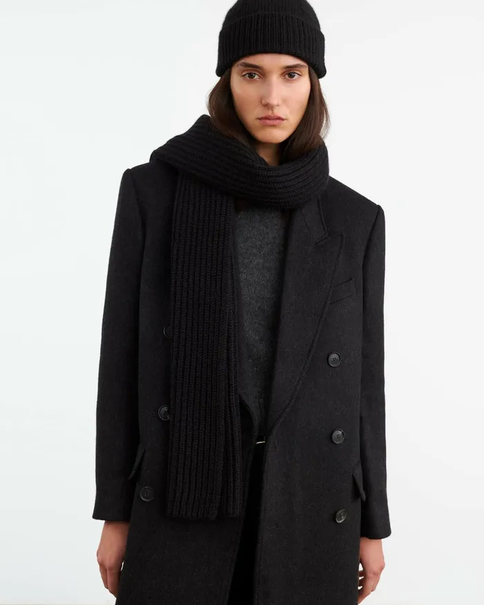 DIMA CASHMERE SCARF Black Women Nili Lotan Belts and Accessories