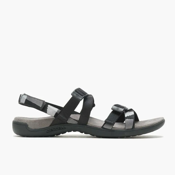 District 3 Backstrap Web Black Women Merrell Sandals
