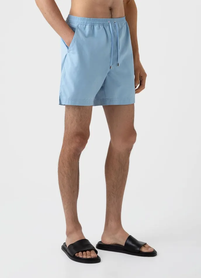 Drawstring Swim Shorts Light Blue Men SUNSPEL Swimwear