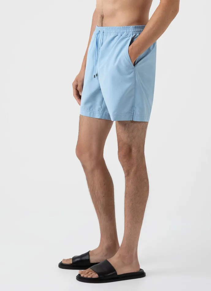 Drawstring Swim Shorts Light Blue Men SUNSPEL Swimwear