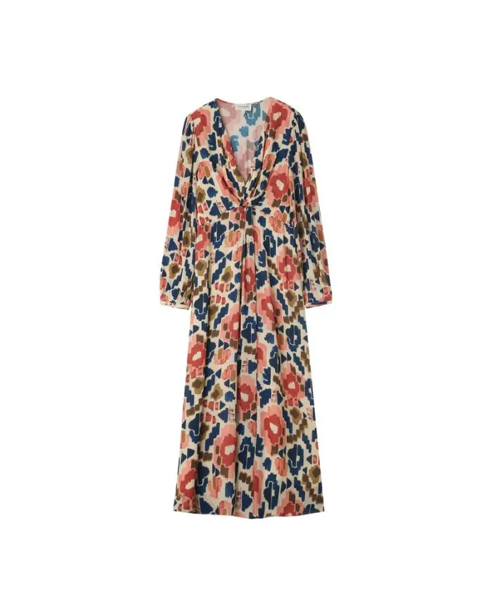 DRESS BEIGE NOUR Shop Grace and Mila Printed Dresses