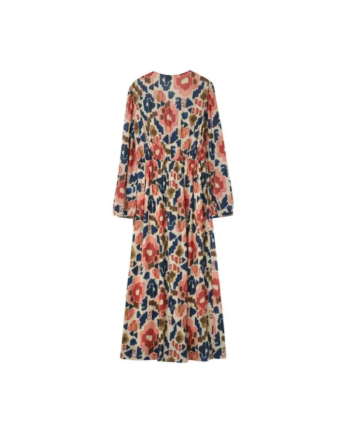 DRESS BEIGE NOUR Shop Grace and Mila Printed Dresses