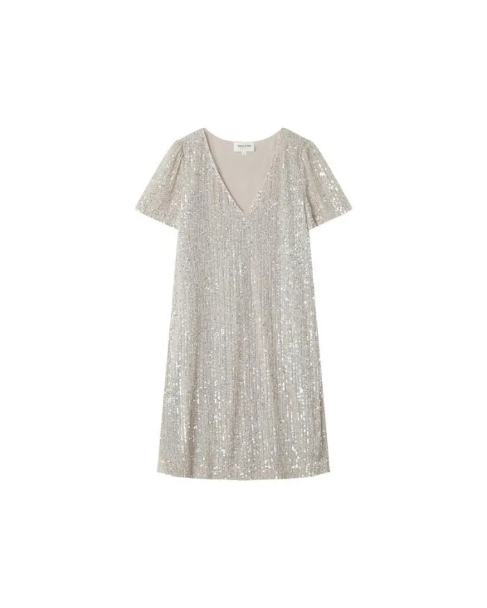 DRESS ECRU MONICA Shop Grace and Mila Formal Dresses