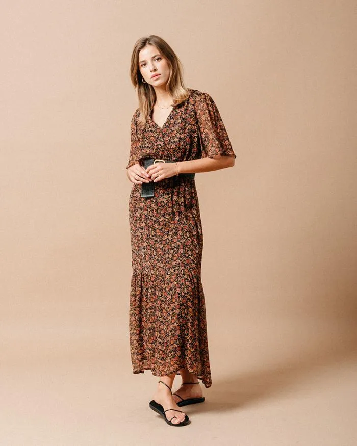 DRESS NOIR MARISSA Shop Grace and Mila Printed Dresses