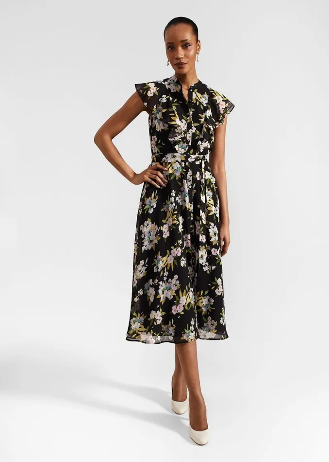 Dresses and Jumpsuits Women HOBBS Petite Erica Dress Black Multi
