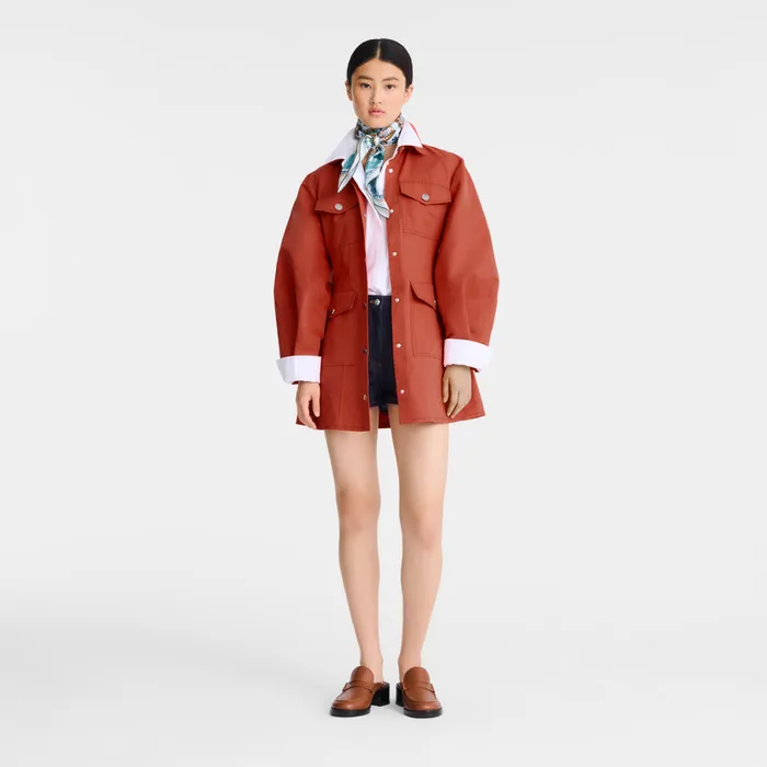 Dresses and Skirts Women Dress Tomato Longchamp Dresses and Skirts Women Dress Tomato Longchamp