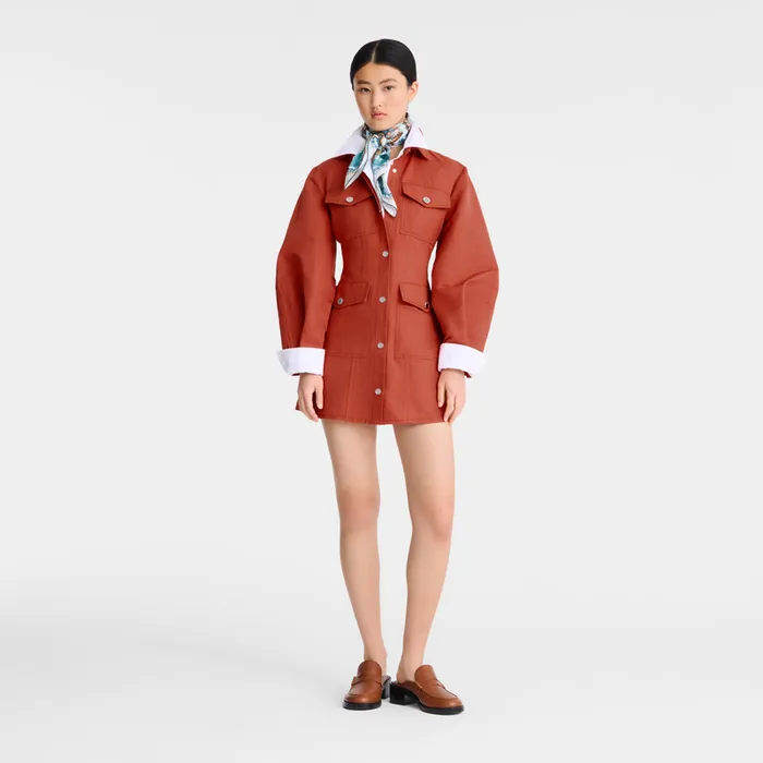 Dresses and Skirts Women Dress Tomato Longchamp Dresses and Skirts Women Dress Tomato Longchamp
