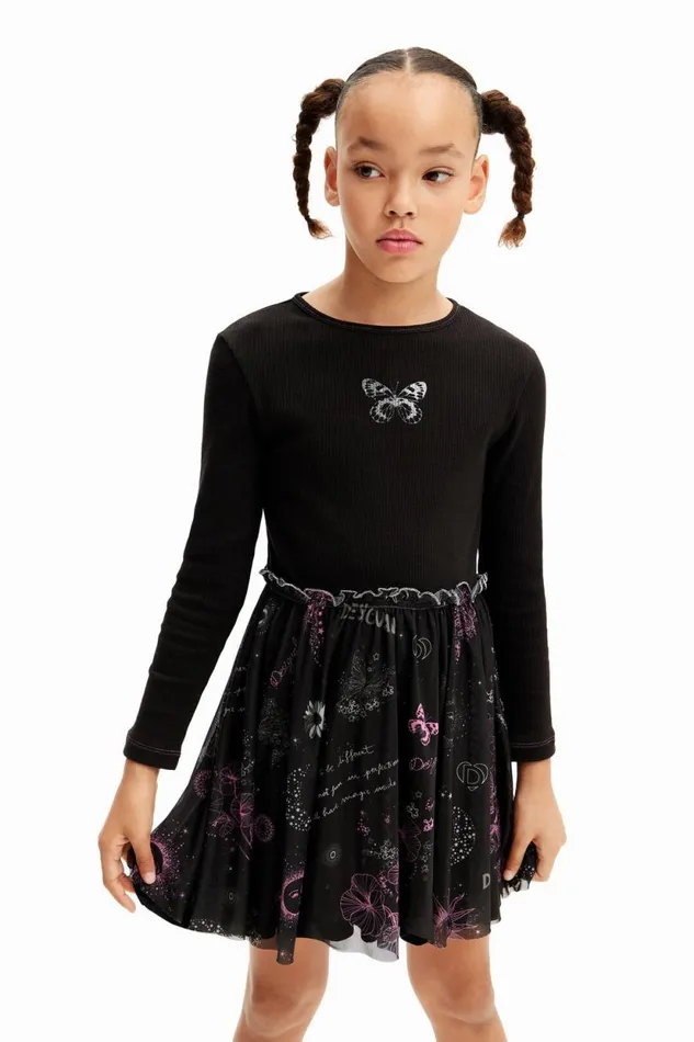 Dresses Kids Desigual Twopiece Dress Black