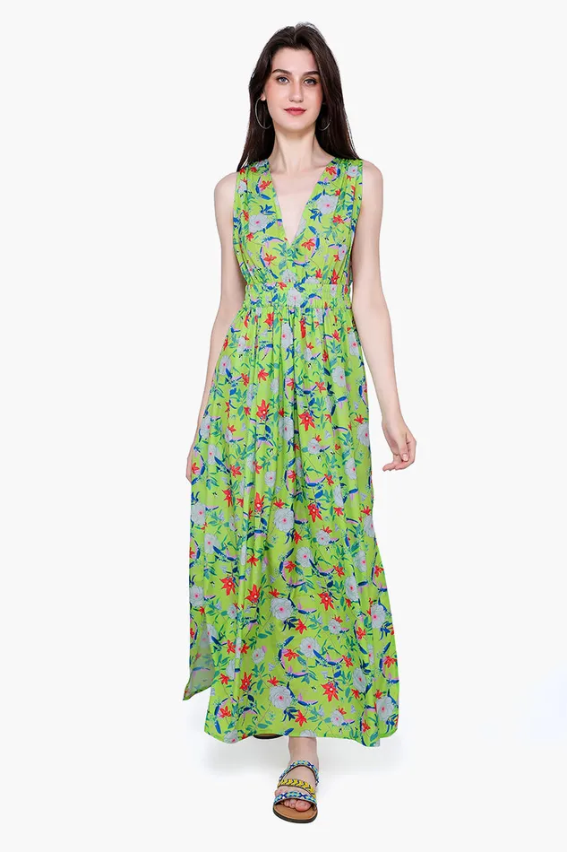Dresses Misty Sunshine Floral Maxi Dress America and Beyond Women