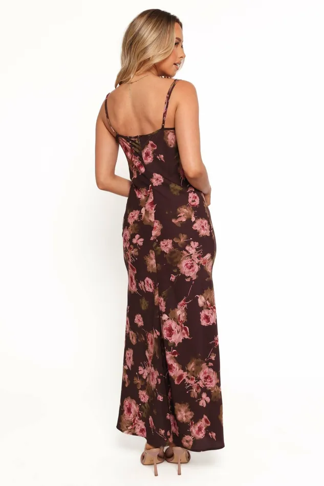 Dresses Petal and Pup Women Enya Maxi Dress Chocolate Floral
