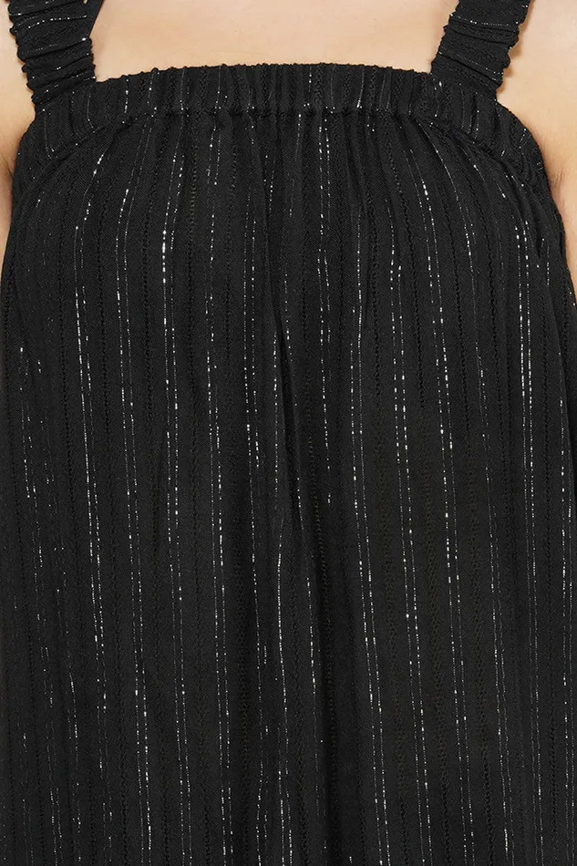 Dresses Summer Nights Silver Stripe Maxi Dress 8211 America and Beyond Women