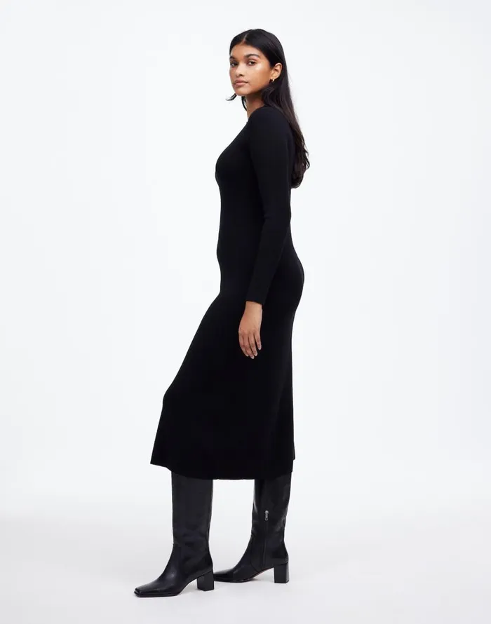 Dresses Women Madewell Merino Wool Sweater Maxi Dress True Black