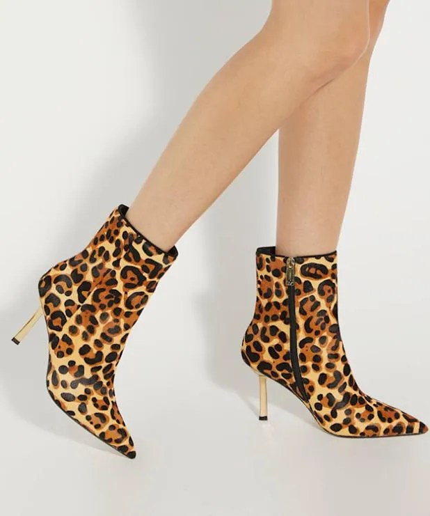 Dune London Ankle Boots Women Stiletto Heel Ankle Boots Animal