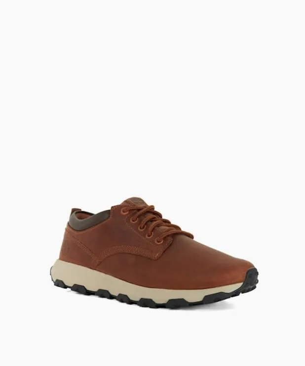 Dune London Brown Boots Men Timberland Leather Lace Up Chukka Boots Brown