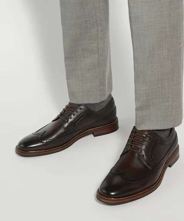 Dune London Brown Shoes Men Lace Up Brogues Brown