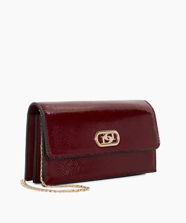 Dune London Crossbody Bags Women Branded Micro Bag Red Leather