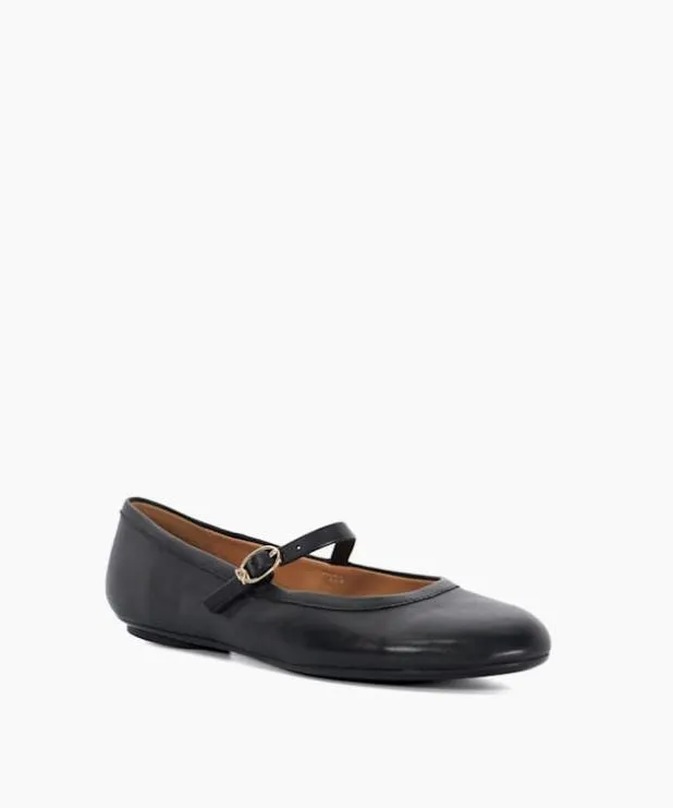 Dune London Flat Shoes Women Mary Jane Ballet Flats Black